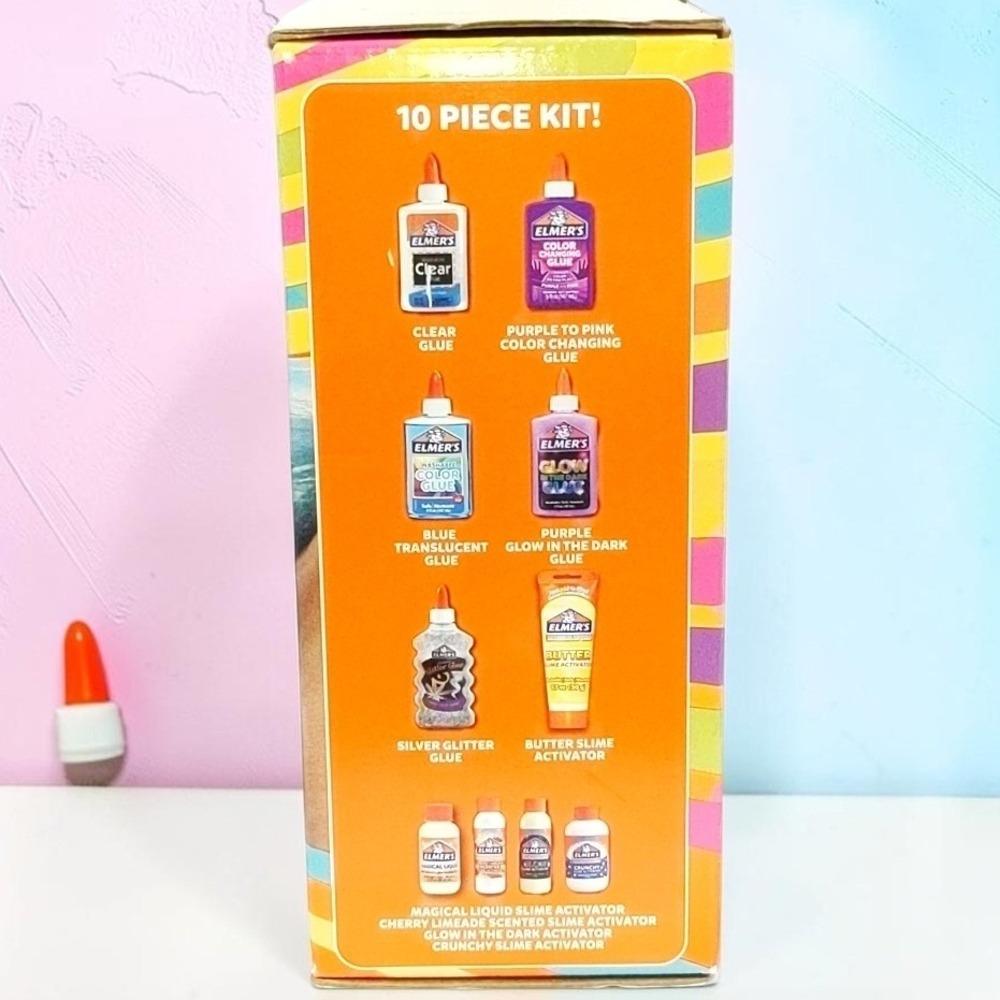 Elmer's Color Rush Slime Kit 10 Piece Set Glow Glitter Color Changing Craft New - Picture 7 of 9